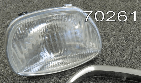 Vespa Trapezoid Headlight Assembly