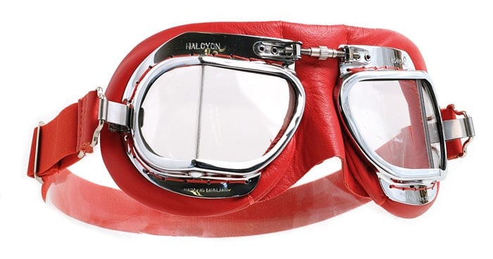 alt=Halcyon goggle Mk49 red leather