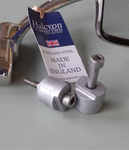 Halcyon Mirror Bar-End adapter for New Triumphs
