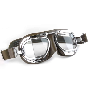 Halcyon – Mark 49 COMPACT Goggles Chrome with Brown