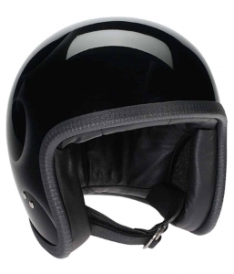 Davida Speedster Helmet – Black with Silver Flames
