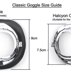 Halcyon – Mark 49 COMPACT Goggles Chrome with Brown